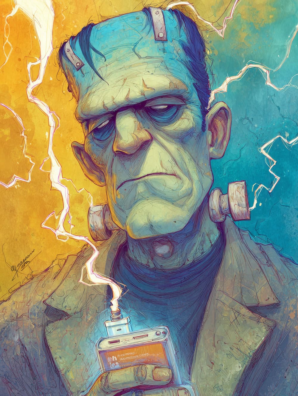 Tableau Frankenstein sur Port USB-C