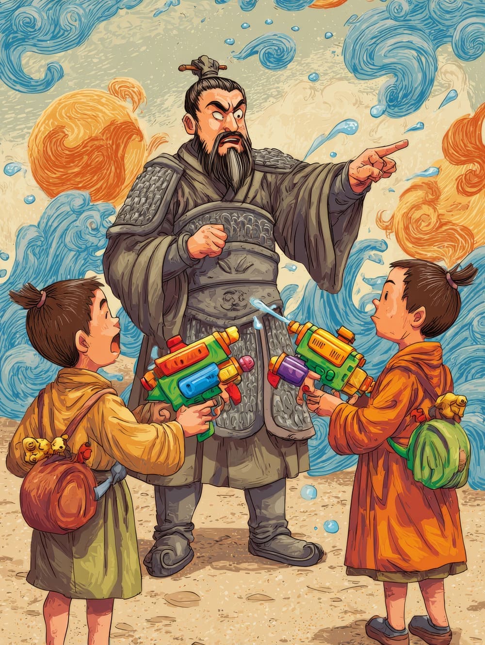 Tableau Sun Tzu - Pistolet à Eau