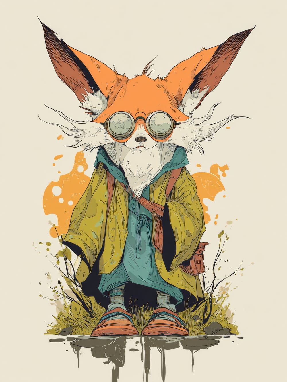 Tableau Kitsune le Mal-sapé