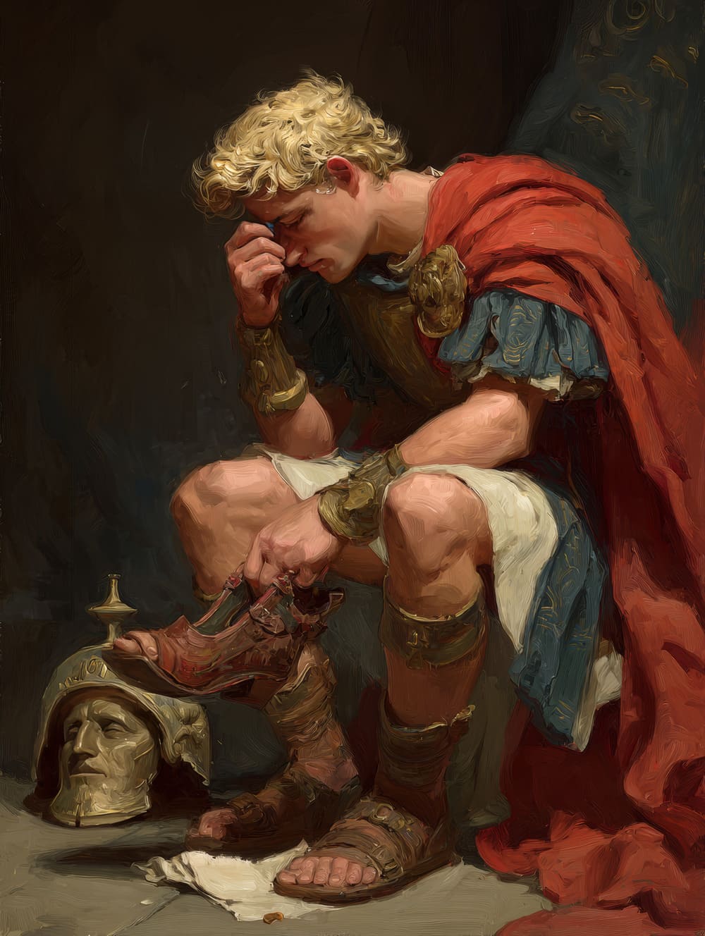 Tableau Achille Astique sa Sandale