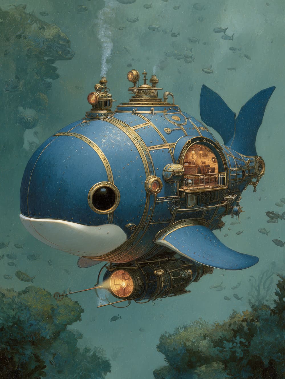 Tableau Le Dauphin de Jules Vernes