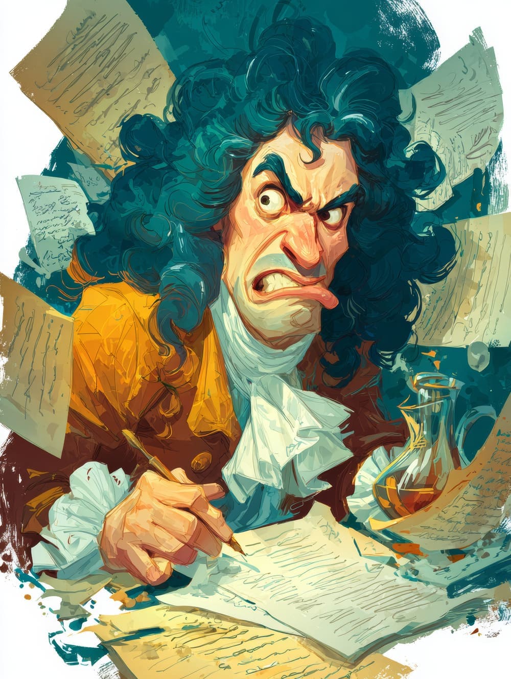 Tableau Molière en Furie – Image 2