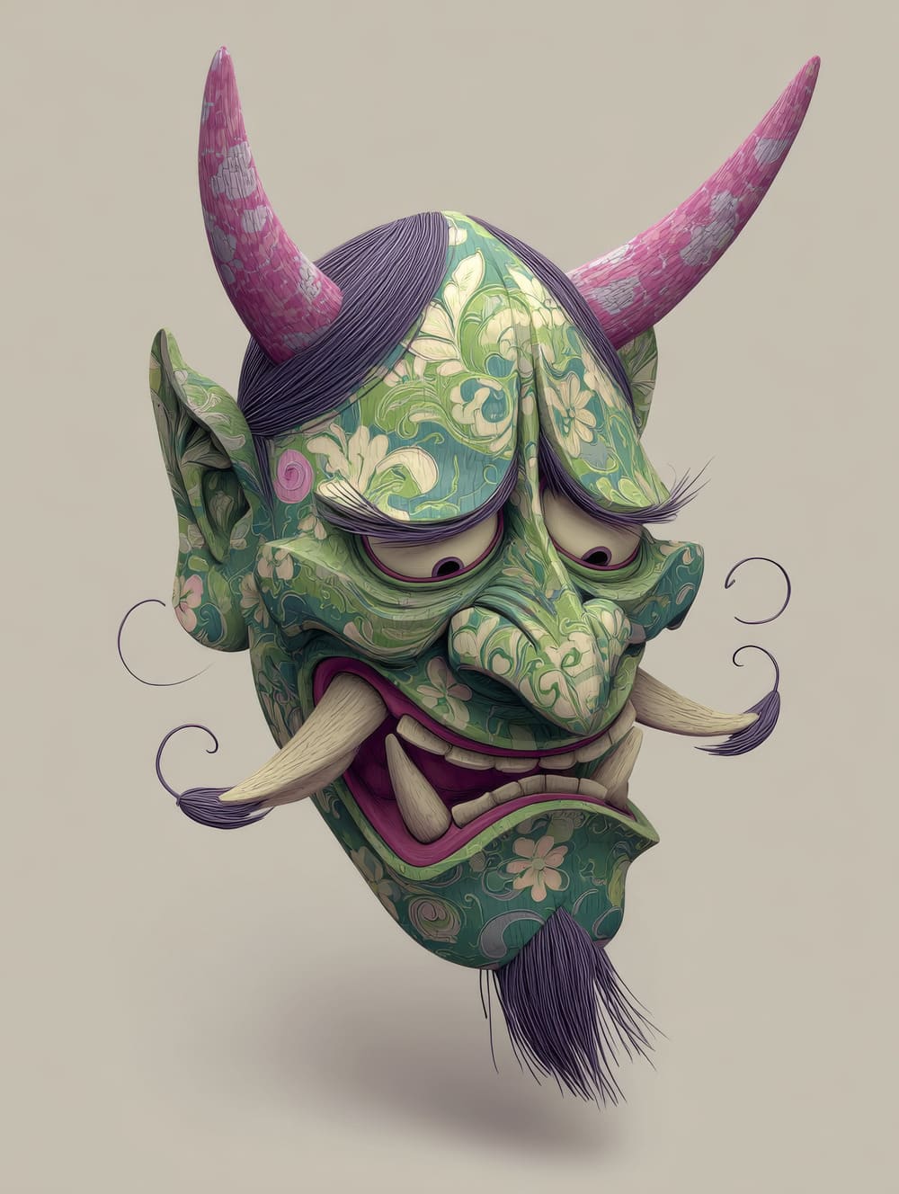 Tableau Hannya Tire une Drôle de Tronche