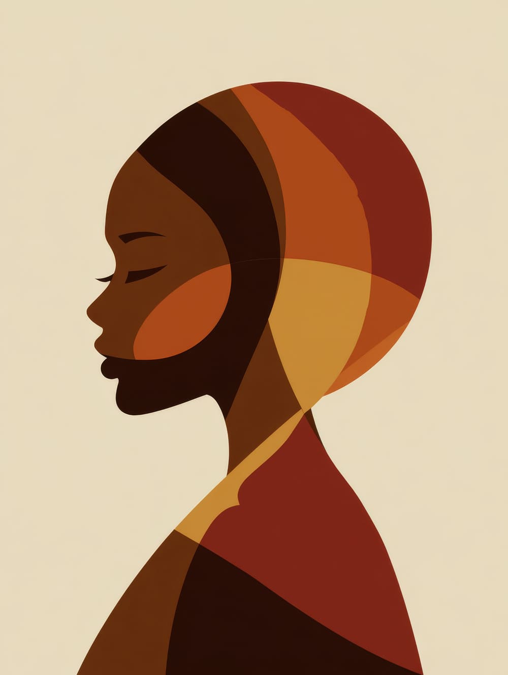 Tableau Africain Minimaliste