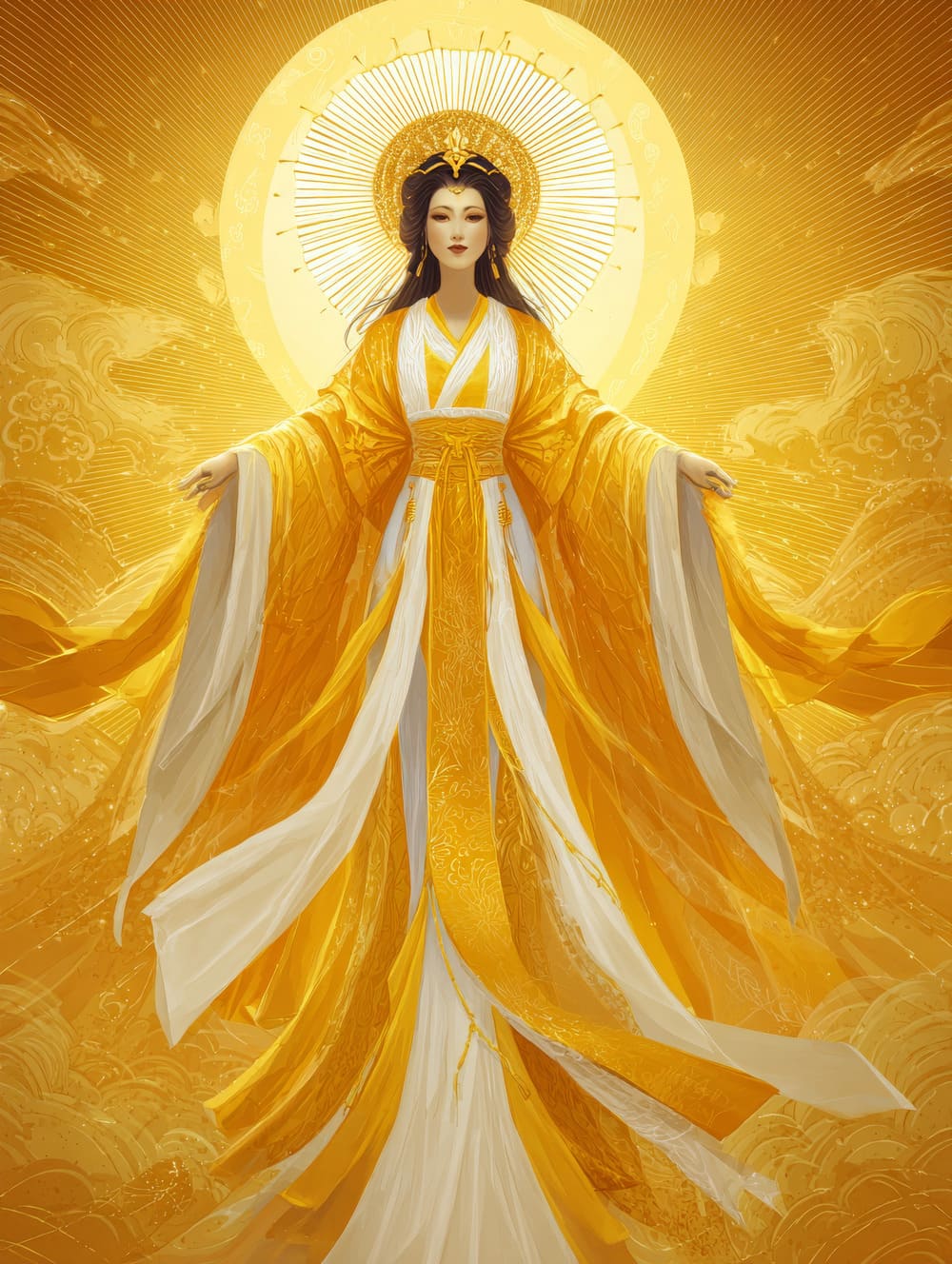 Tableau Amaterasu (Déesse Japonaise Du Soleil)