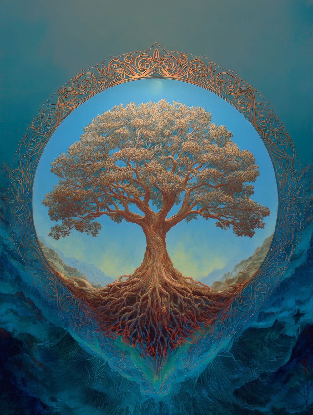 Tableau Arbre De Vie Racines & Couronne