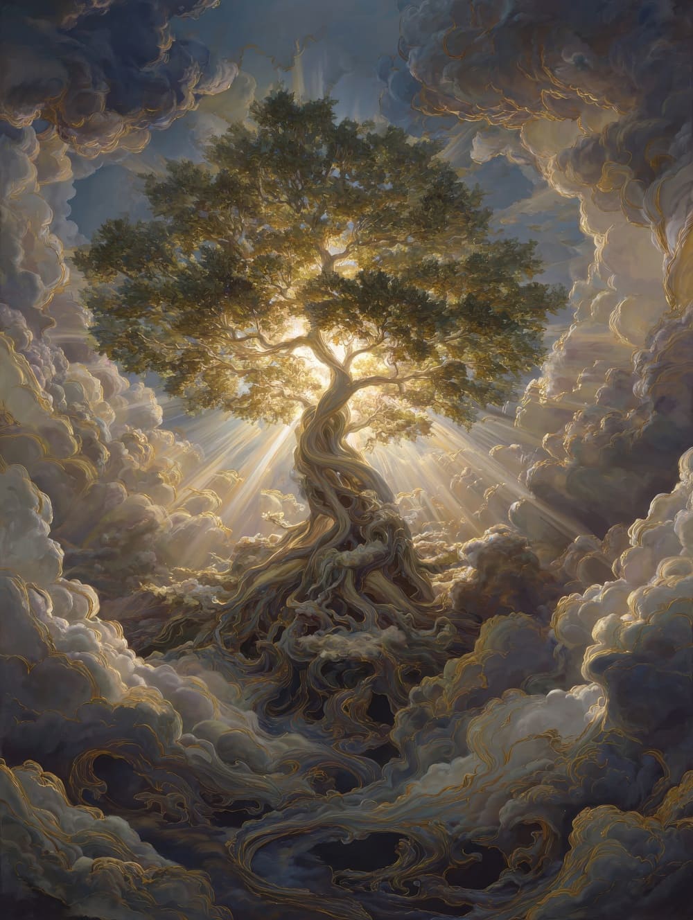 Tableau Arbre de Vie Baroque