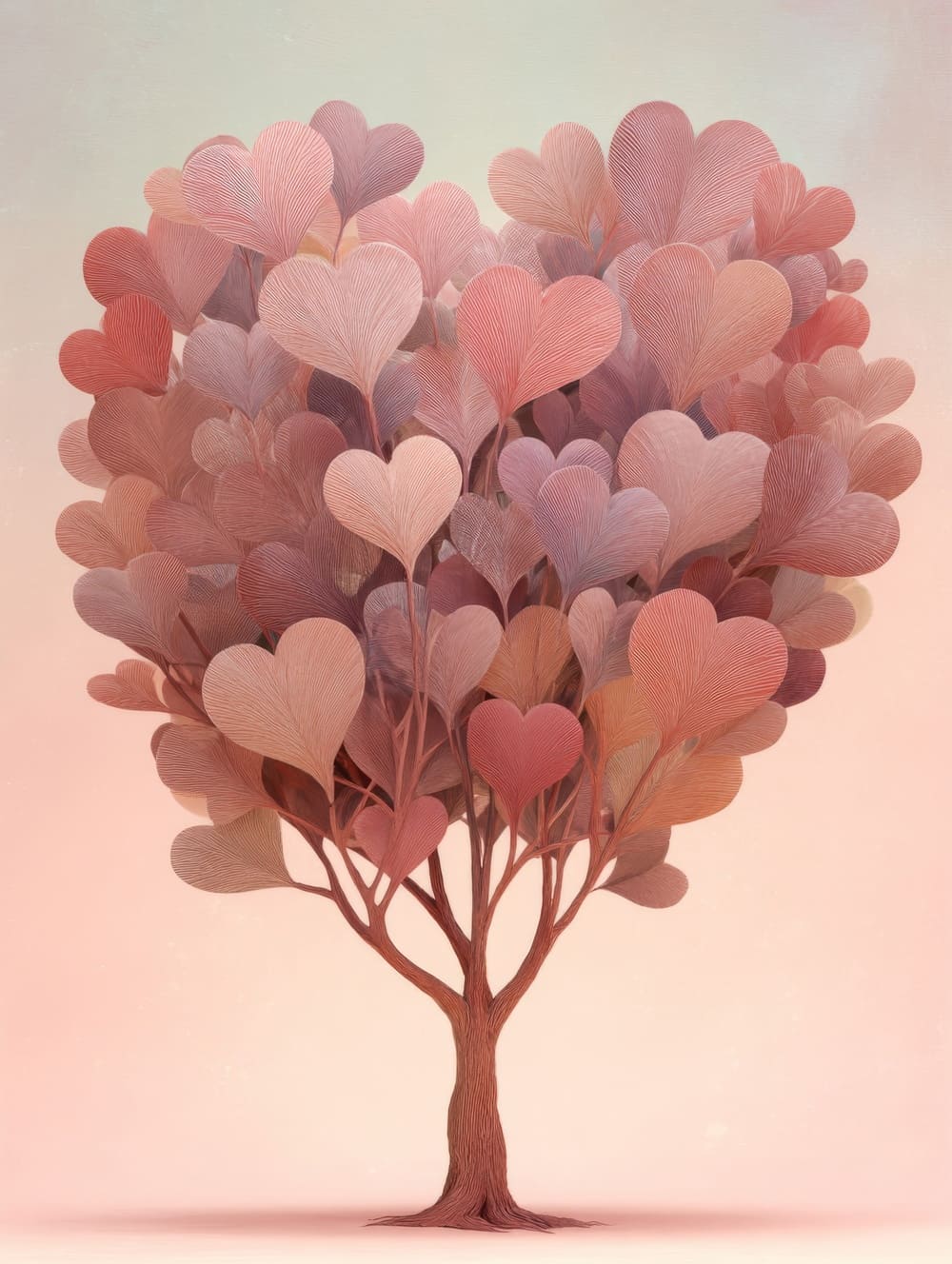 Tableau Arbre de Vie et Cœurs