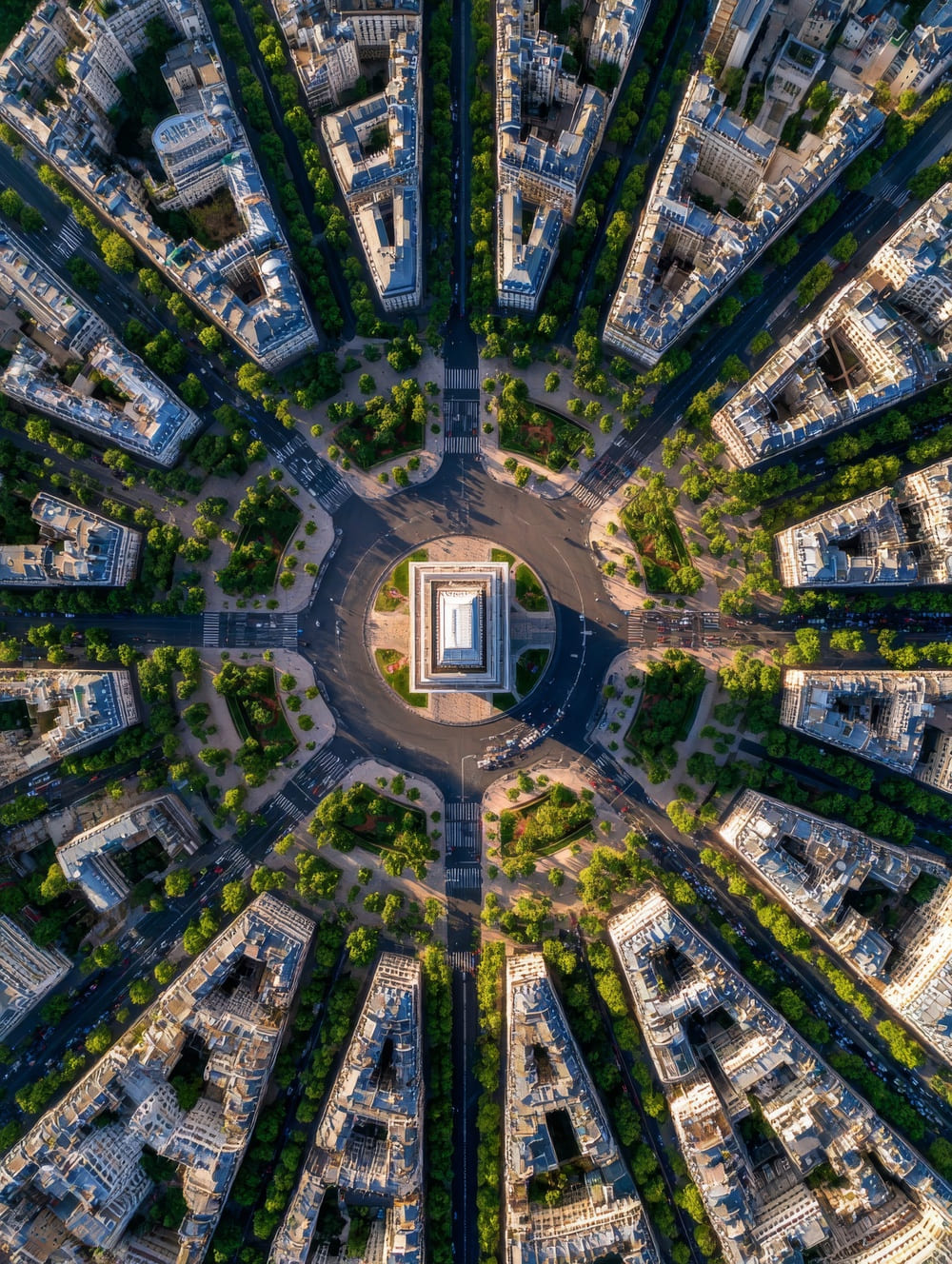 Tableau Arc De Triomphe Vue Aérienne