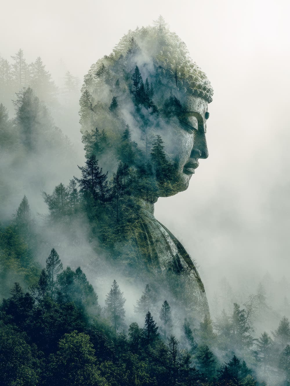 Tableau Bouddha En Nature (Zen Naturel)