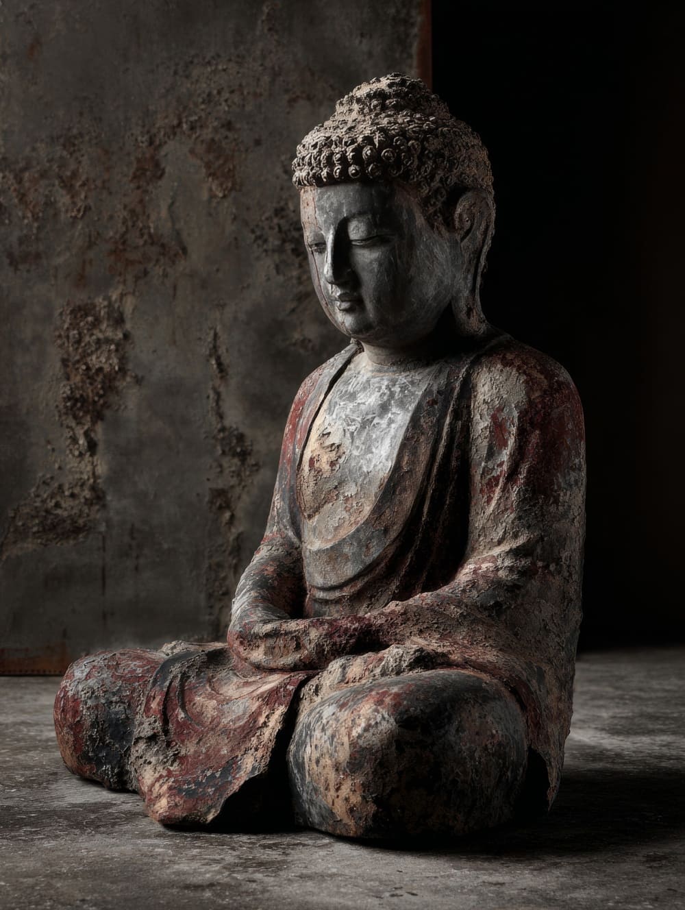 Tableau Bouddha Style Industriel