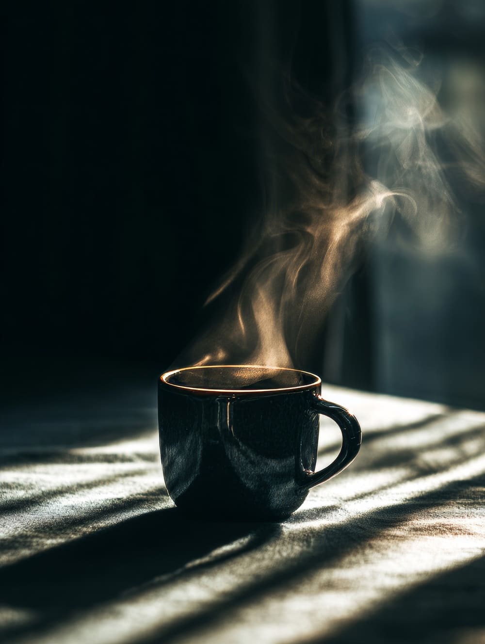 Tableau Café Noir & Lumière Matinale