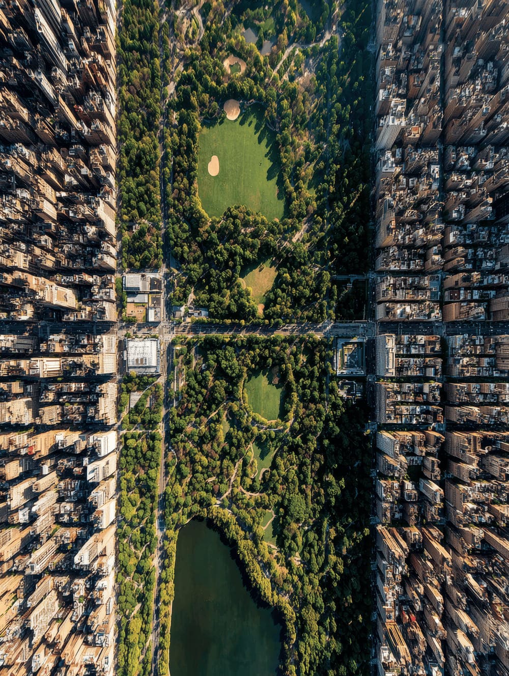 Tableau Central Park vu d'en Haut