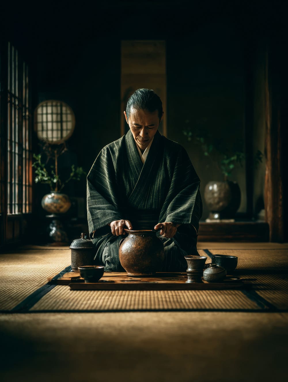 Tableau Cérémonie Du Thé Japonaise