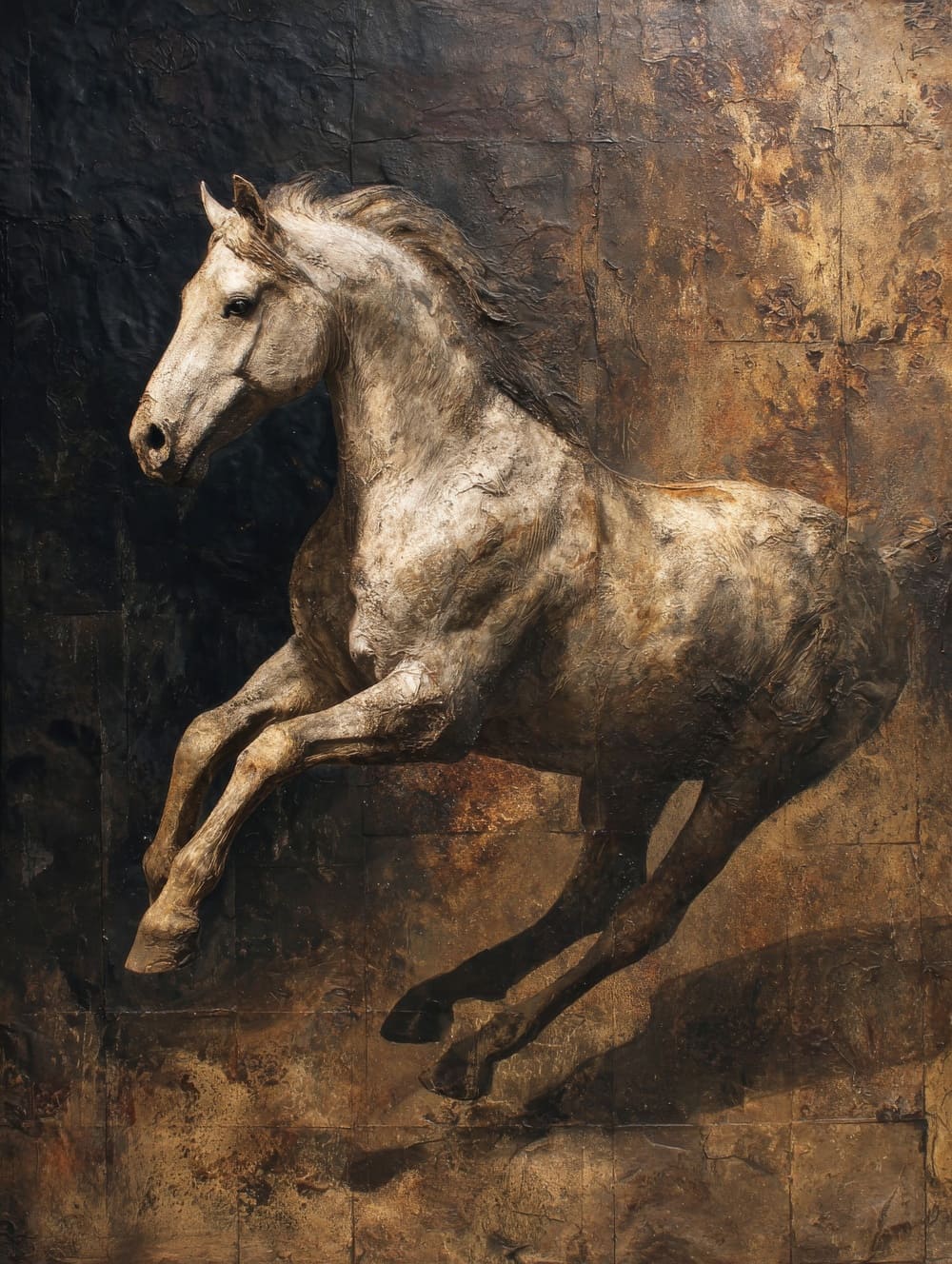 Tableau Cheval Style Industriel