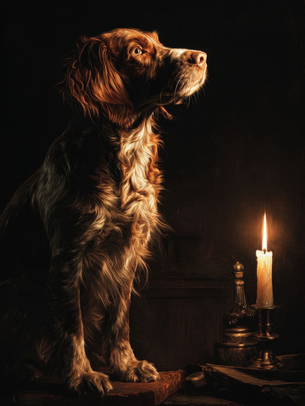 Tableau Chien Baroque