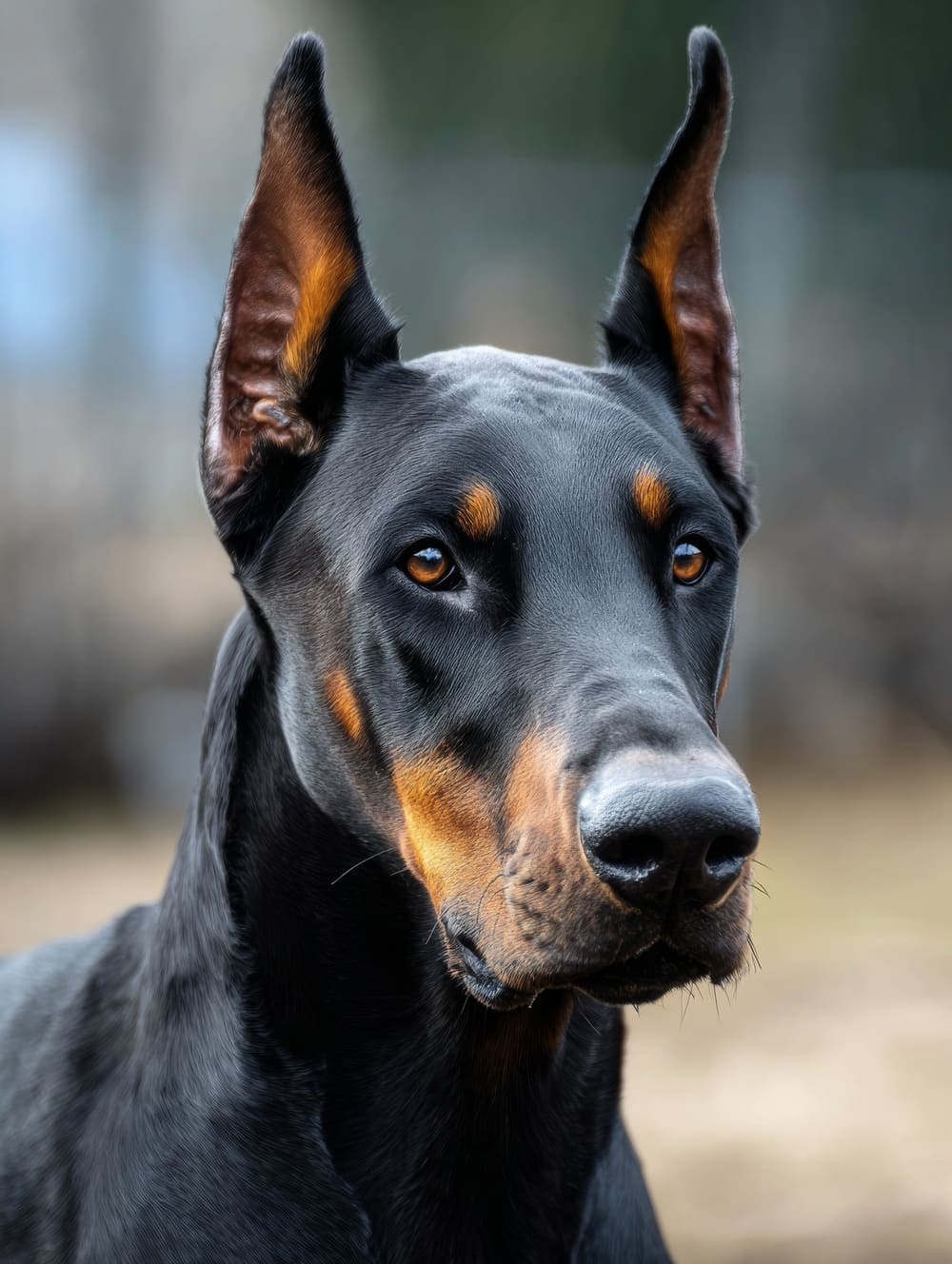 Tableau Chien Dobermann