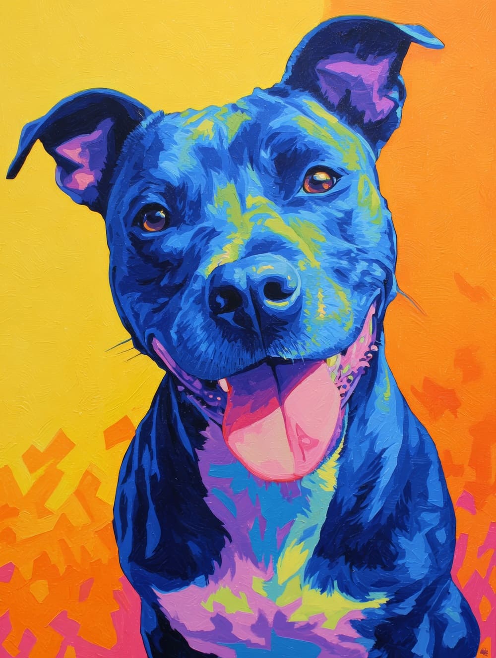 Tableau Chien Pop Art