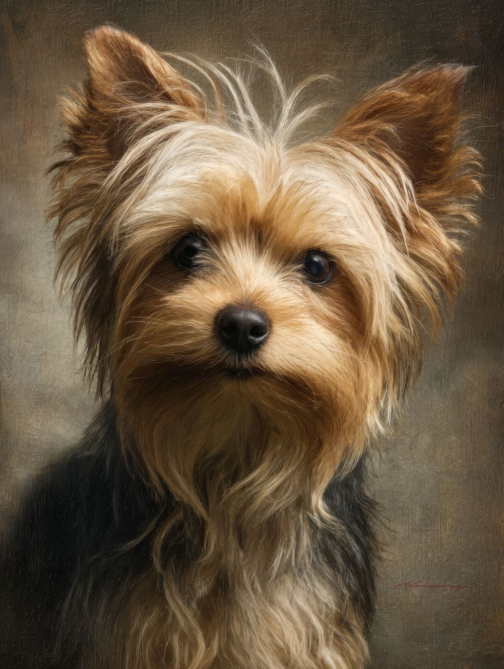 Tableau Chien Yorkshire