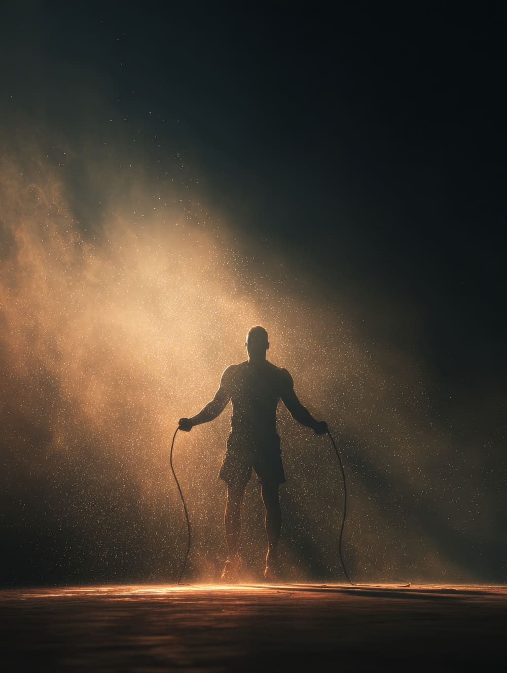 Tableau Corde À Sauter En Contre-Jour