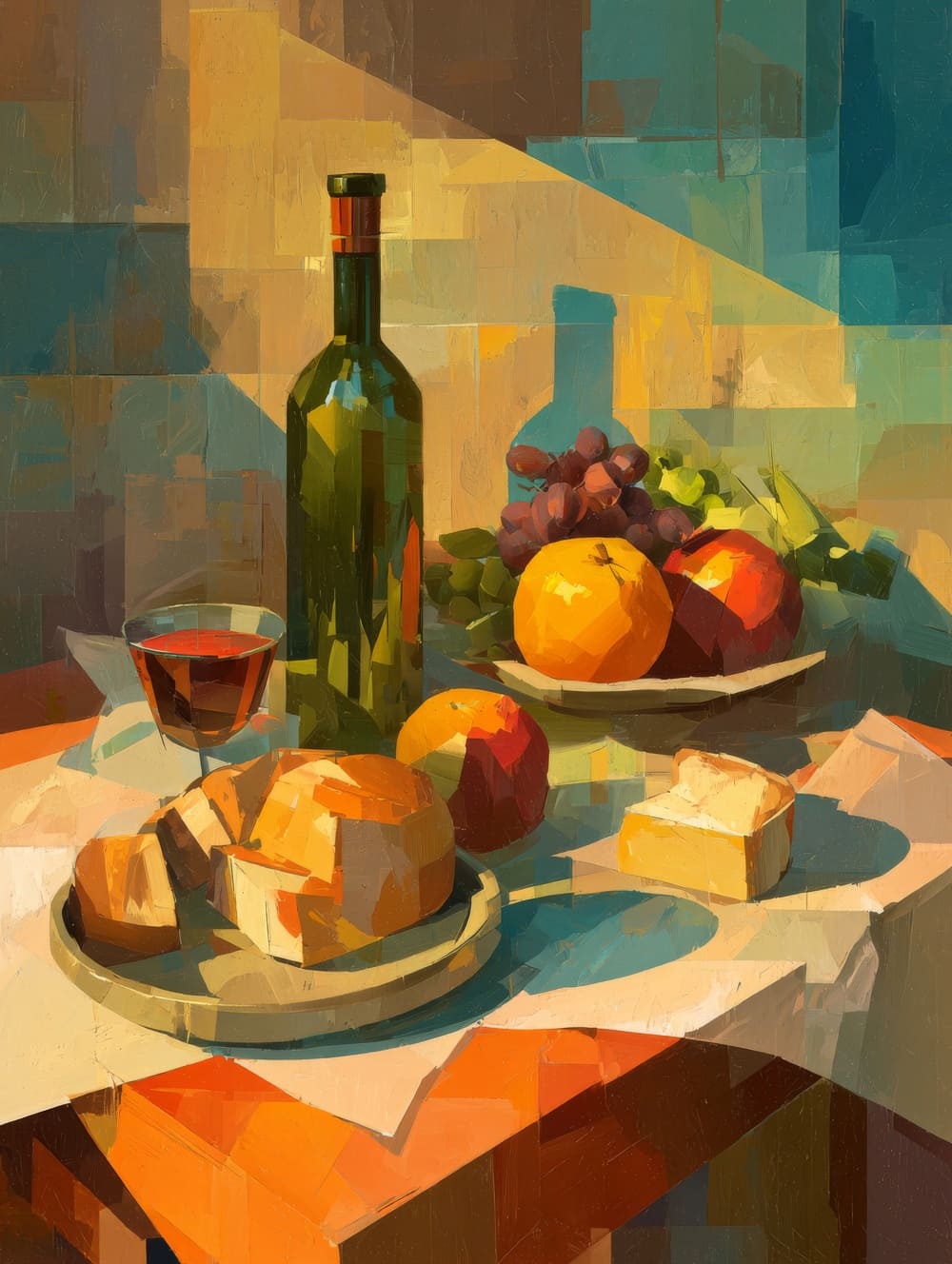 Tableau Cuisine Cubisme