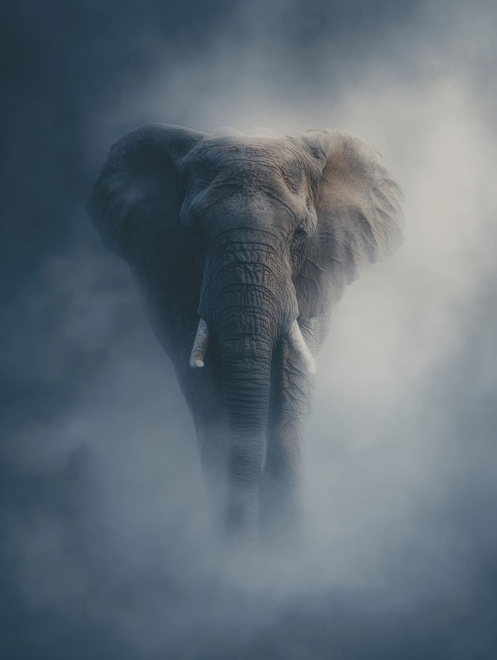 Tableau Éléphant Dans La Brume
