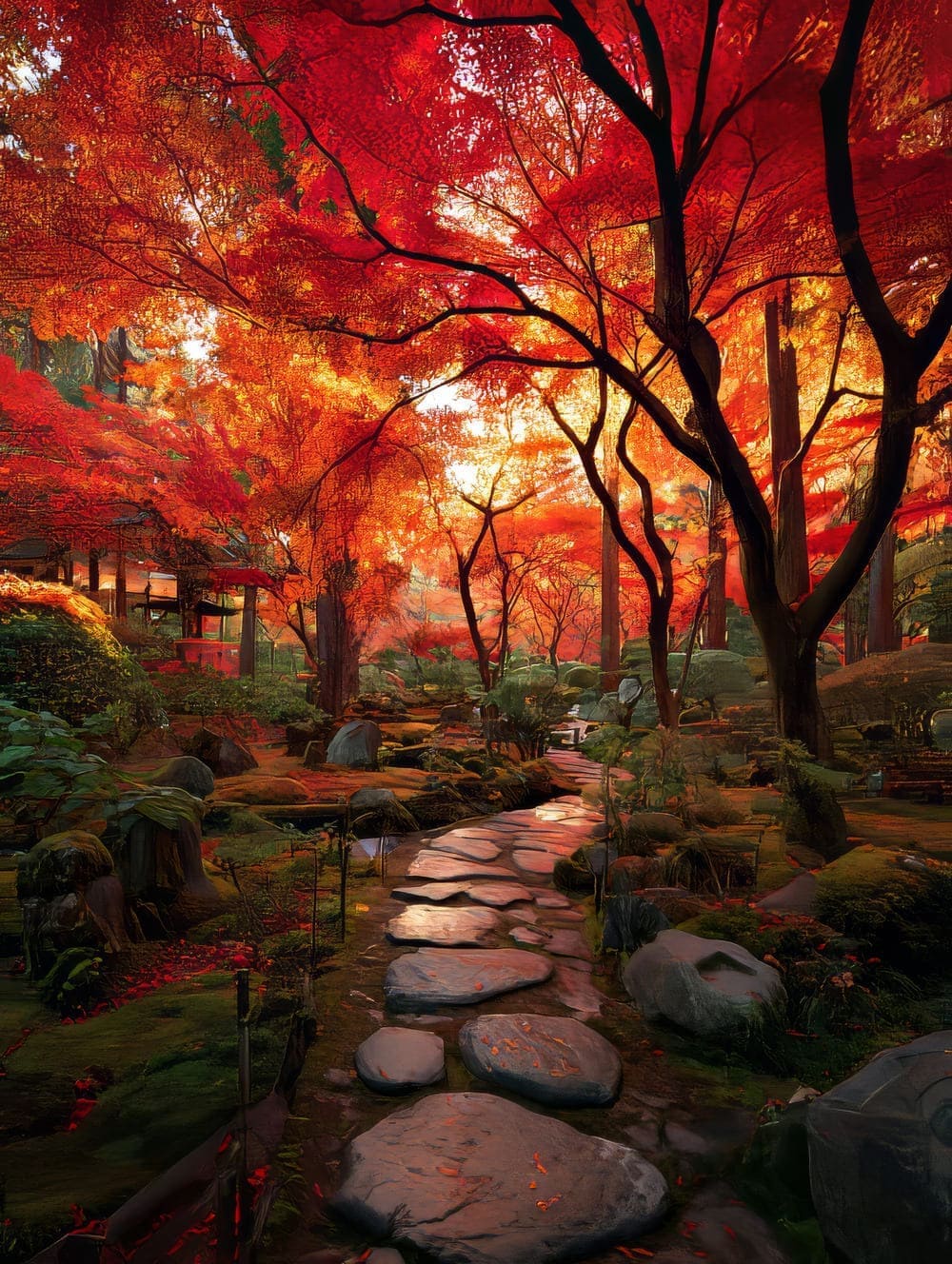 Tableau Érables Rouges (Momiji)