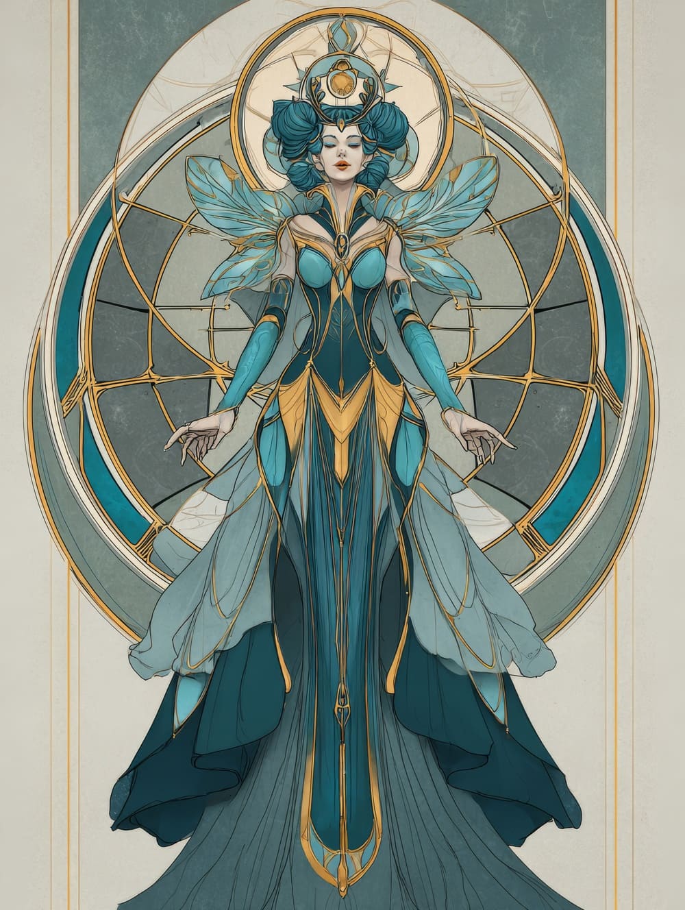 Tableau Fantasy Art Déco