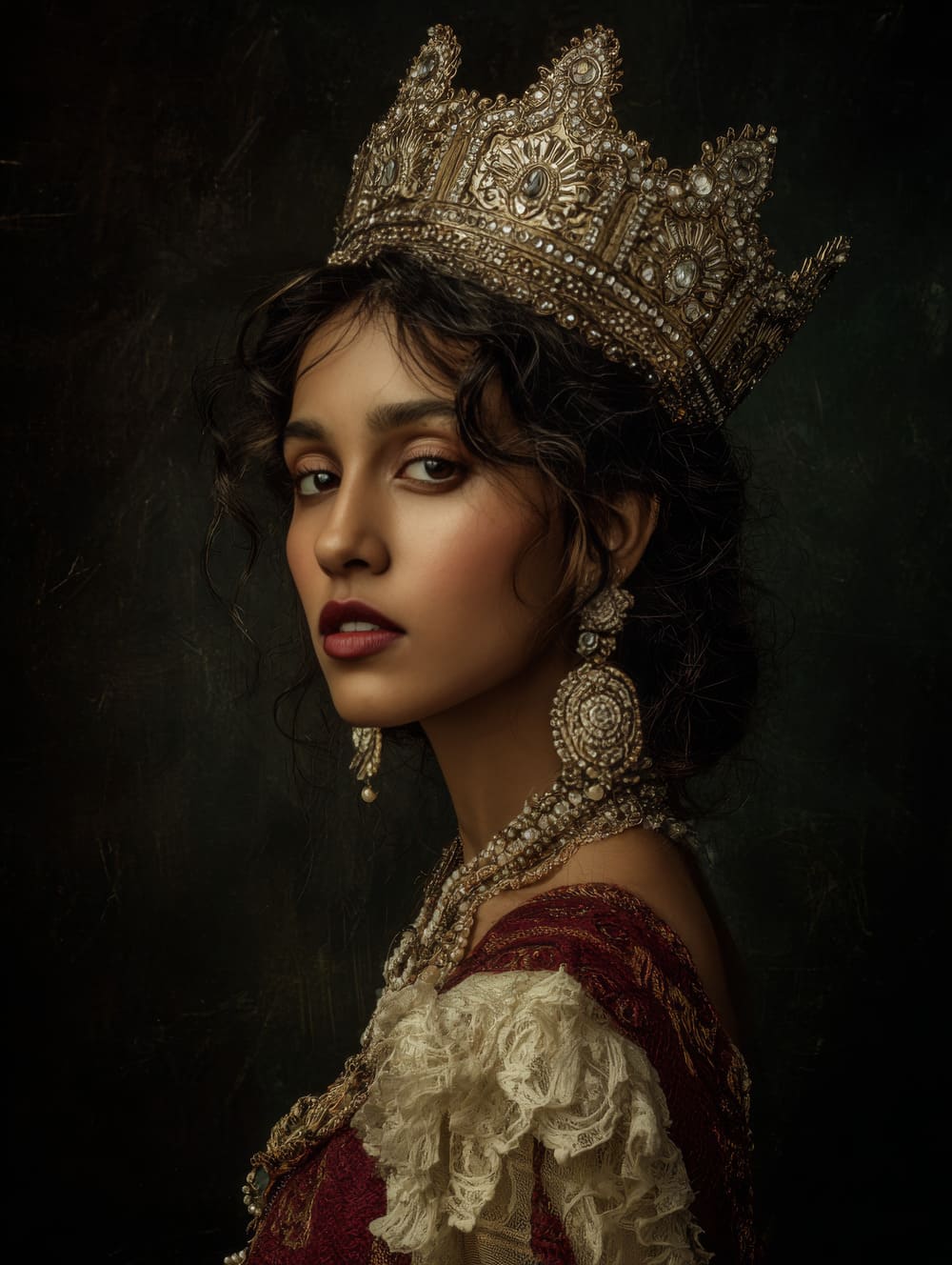 Tableau Femme Couronnée