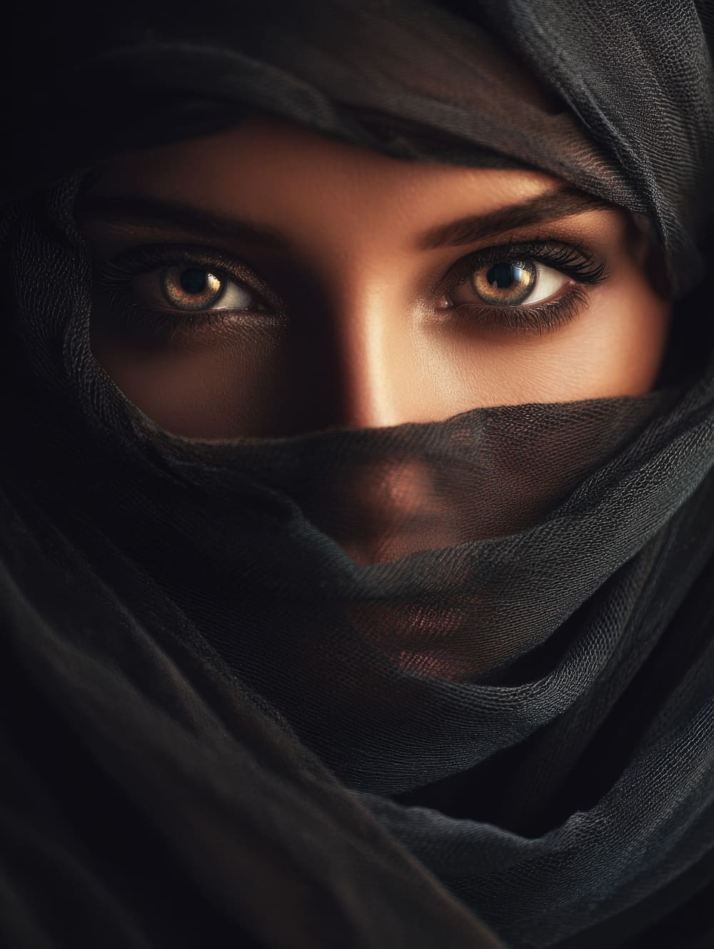 Tableau Femme Orientale Voilée (Mystère)