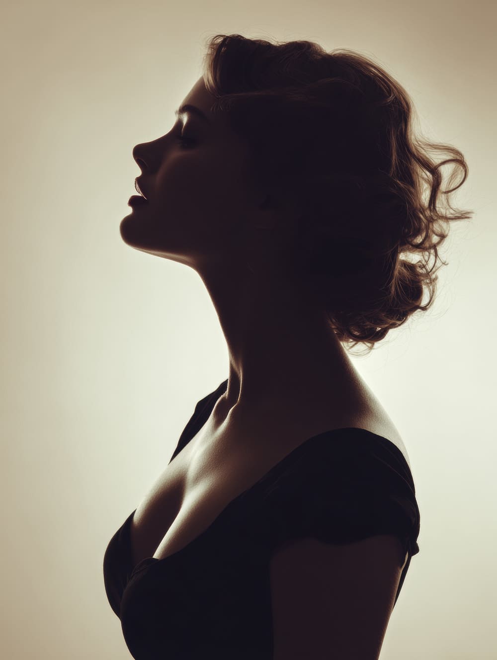 Tableau Femme de Profil - Élégance Pure