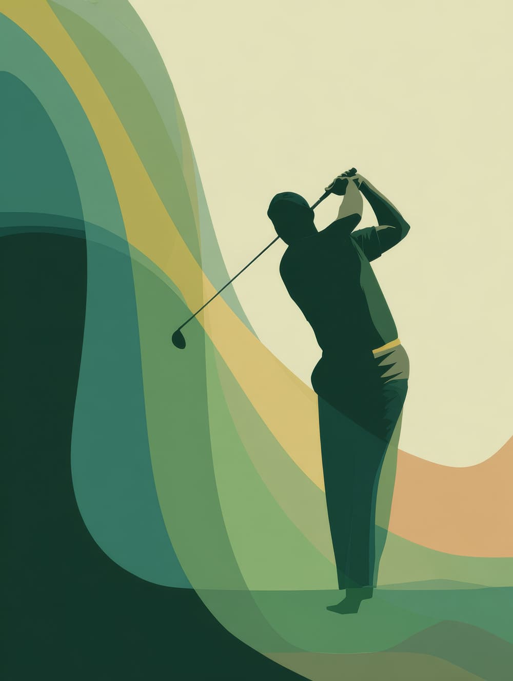 Tableau Golf Minimaliste