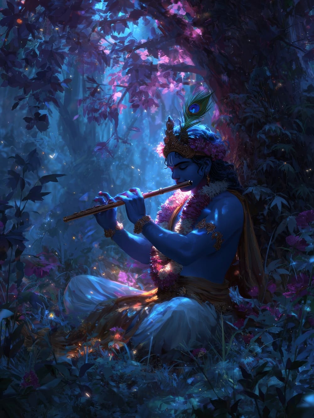 Tableau Indien Krishna