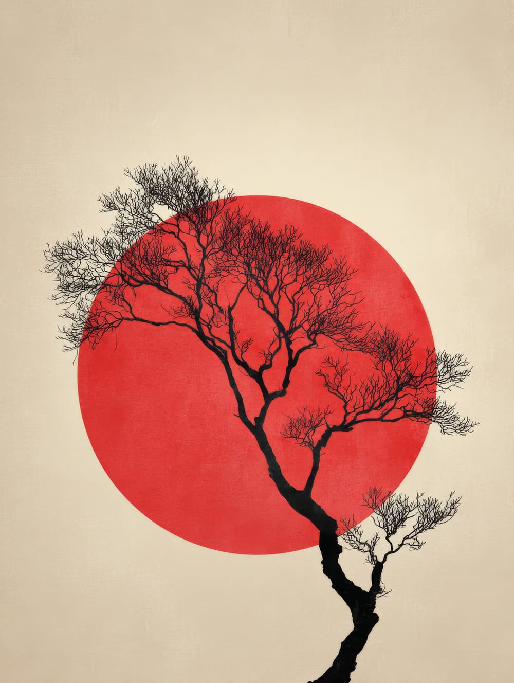 Tableau Japonais Minimaliste