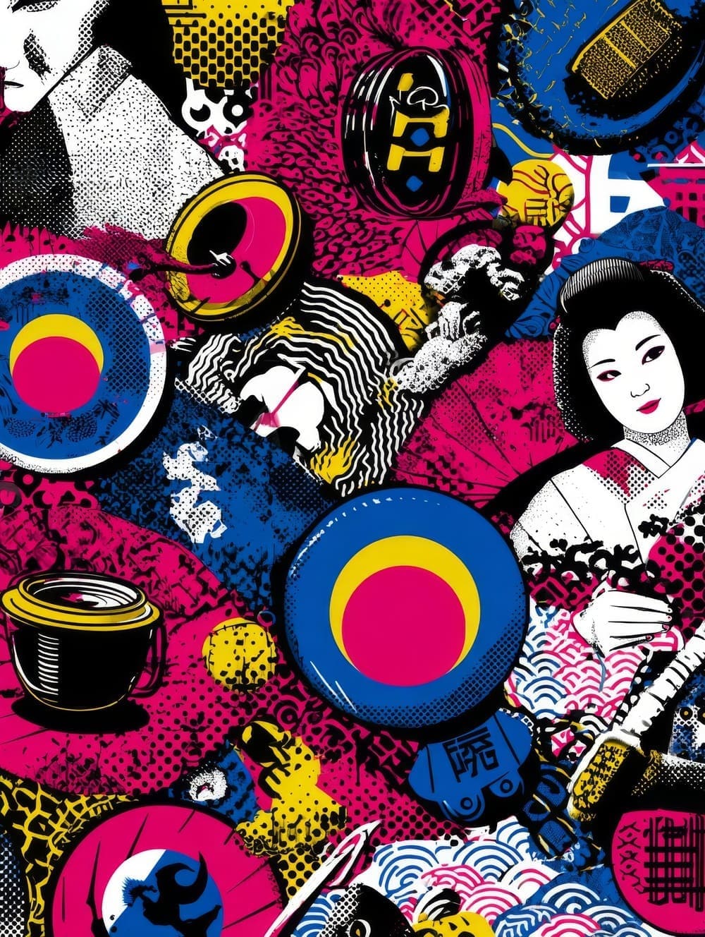 Tableau Japonais Pop Art