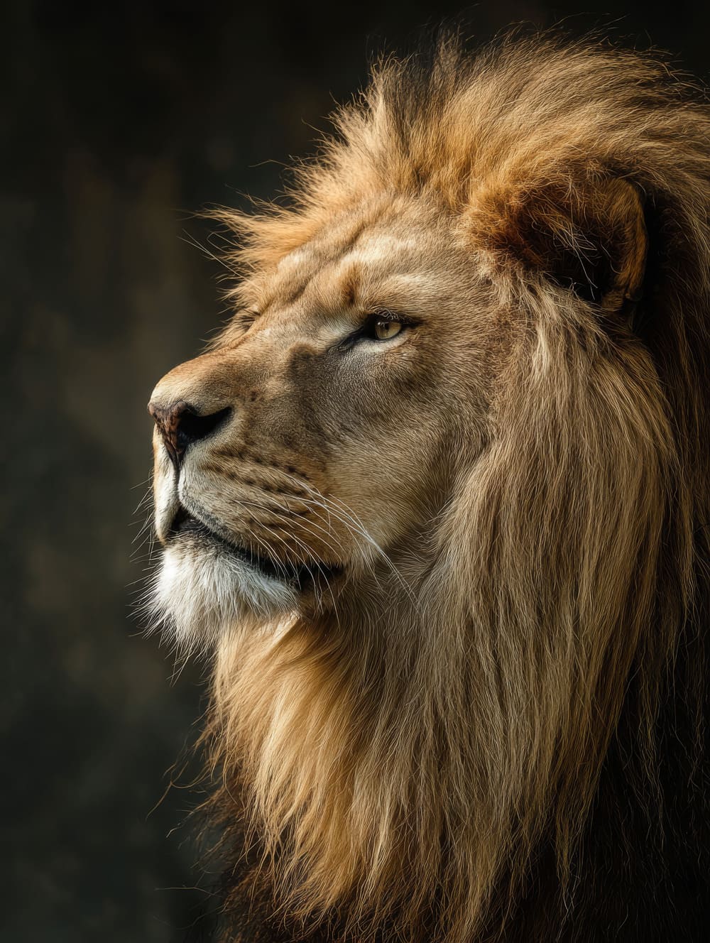 Tableau Lion De Profil Noble