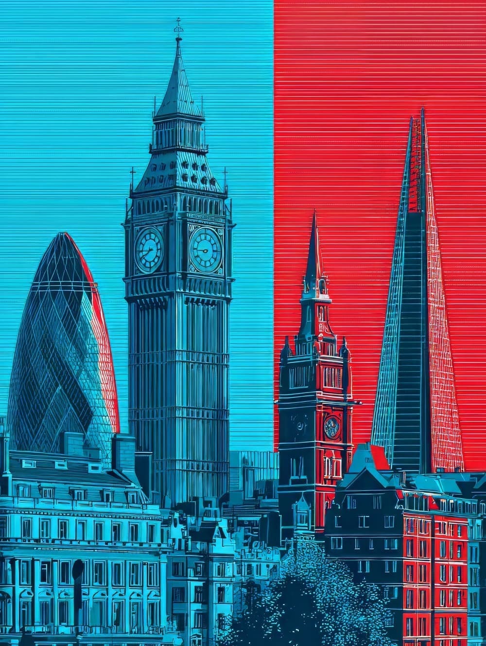 Tableau Londres Pop Art