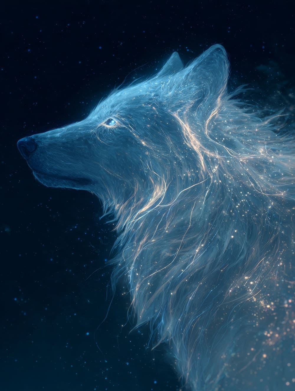 Tableau Loup Fantastique