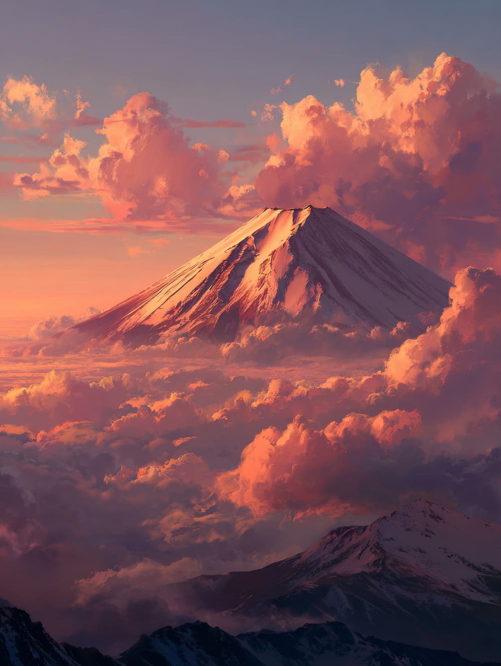 Tableau Mont Fuji au Lever du Soleil