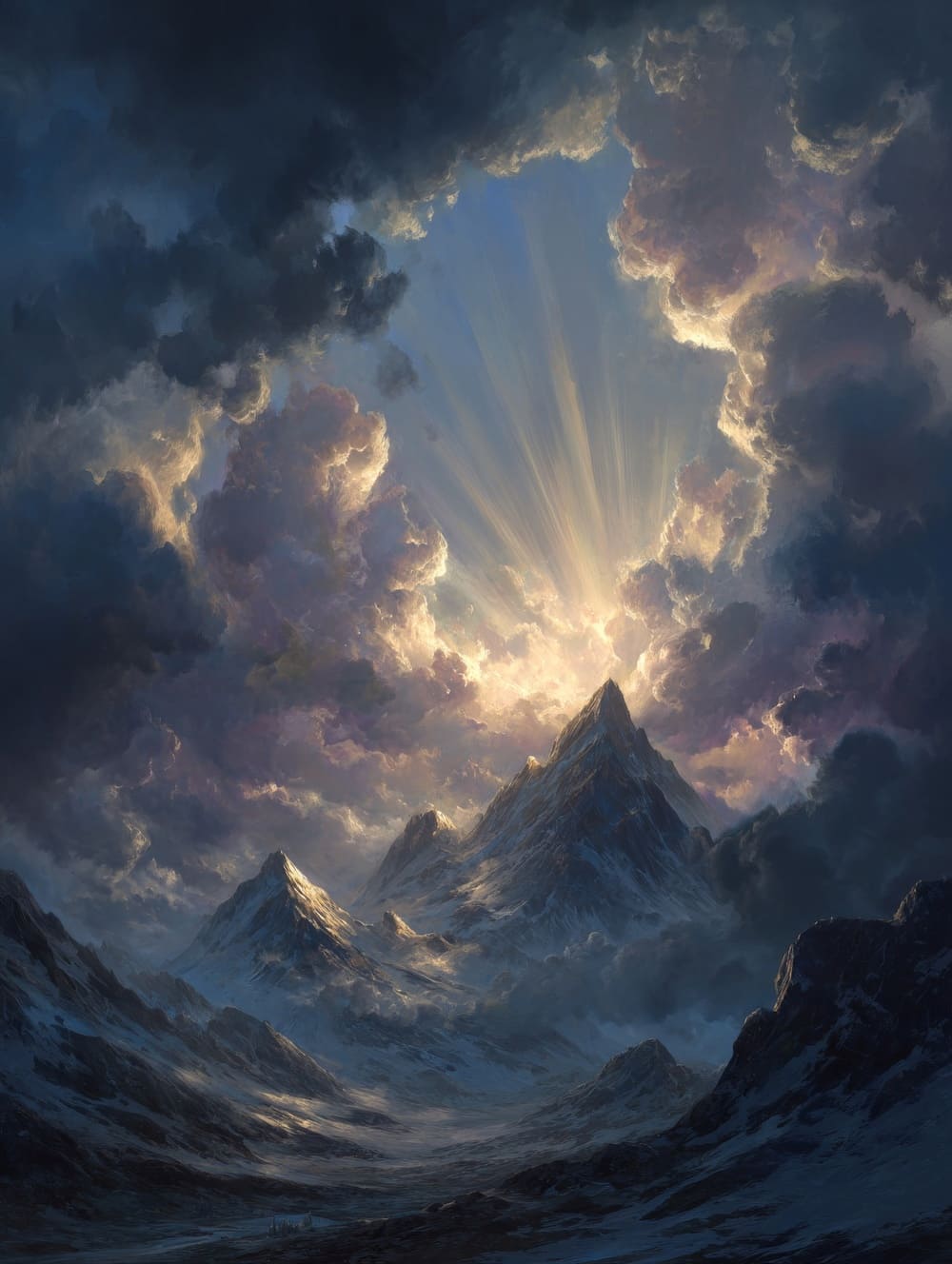 Tableau Montagne Baroque