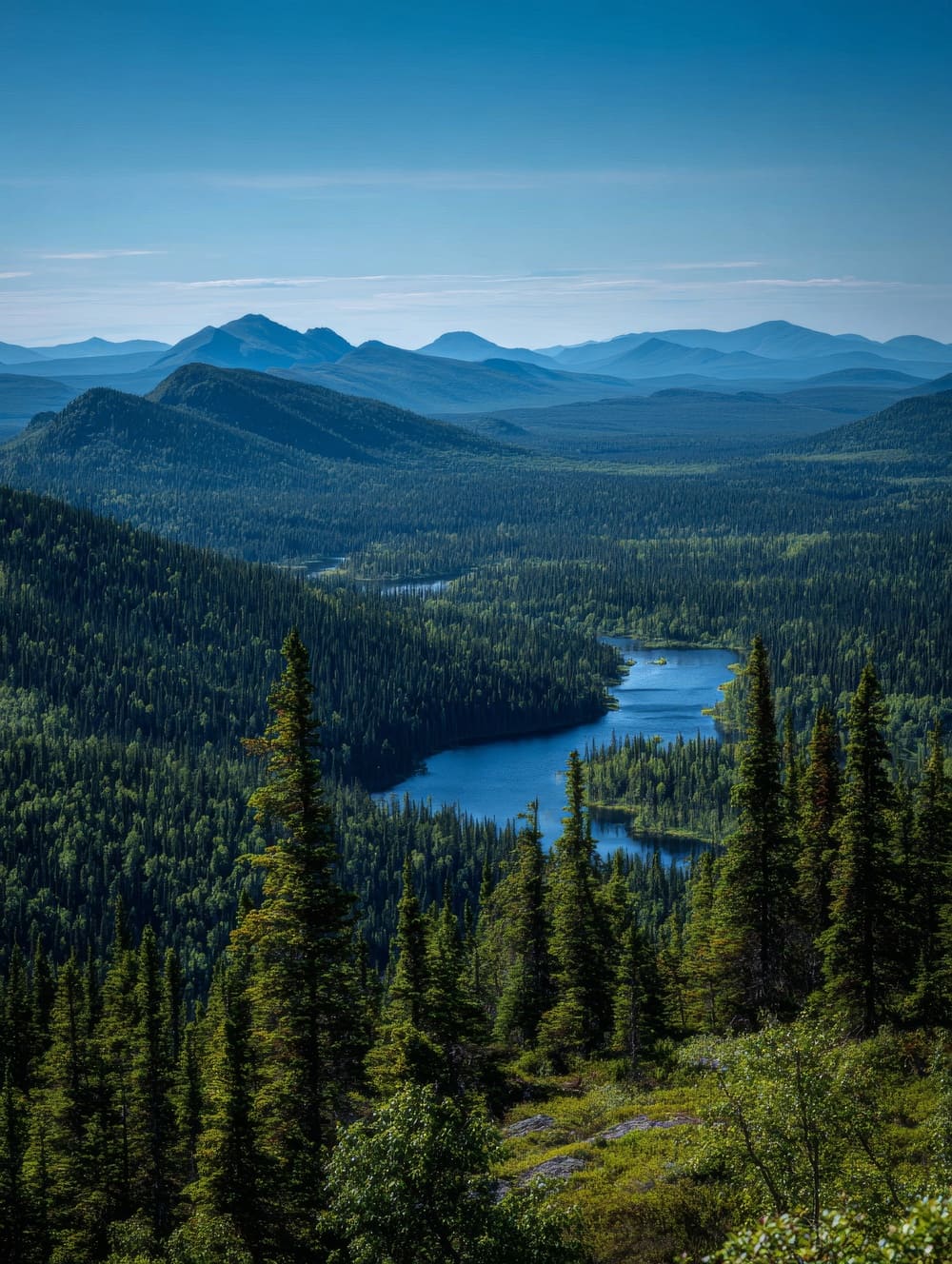 Tableau Montagnes de la Taïga