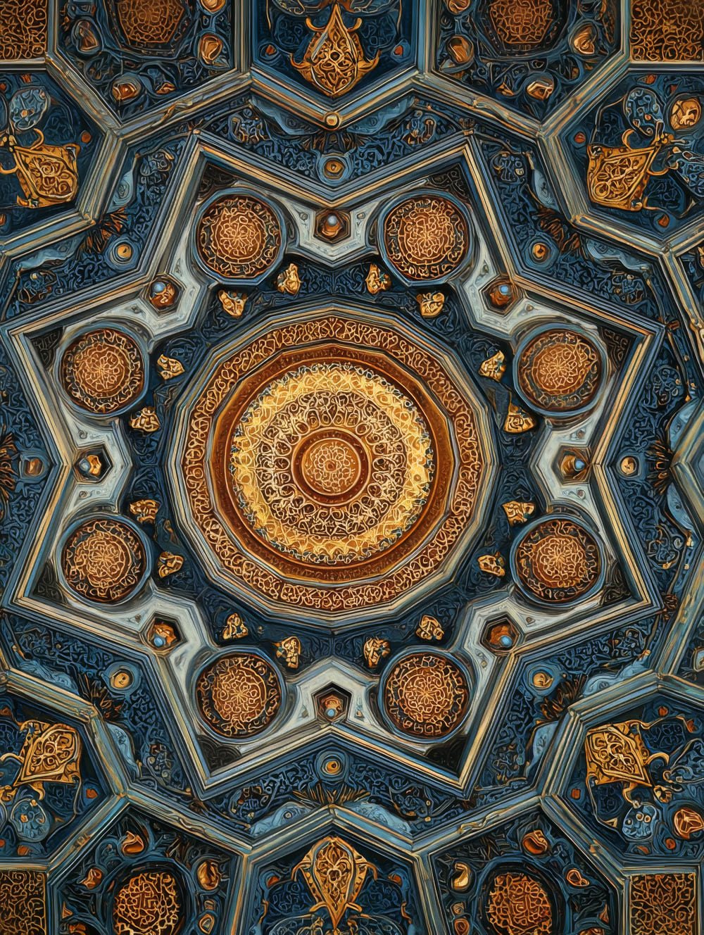 Tableau Motifs Orientaux Géométriques