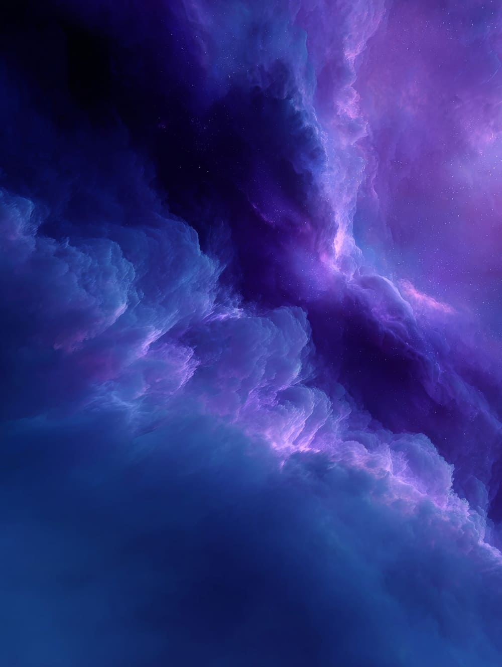 Tableau Nébuleuse Douce En Tons Profonds