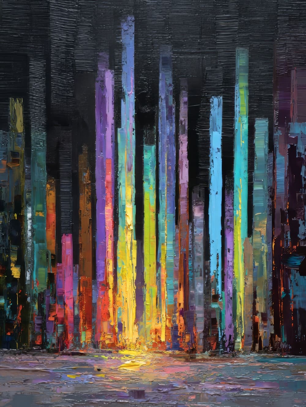 Tableau New-York Abstrait