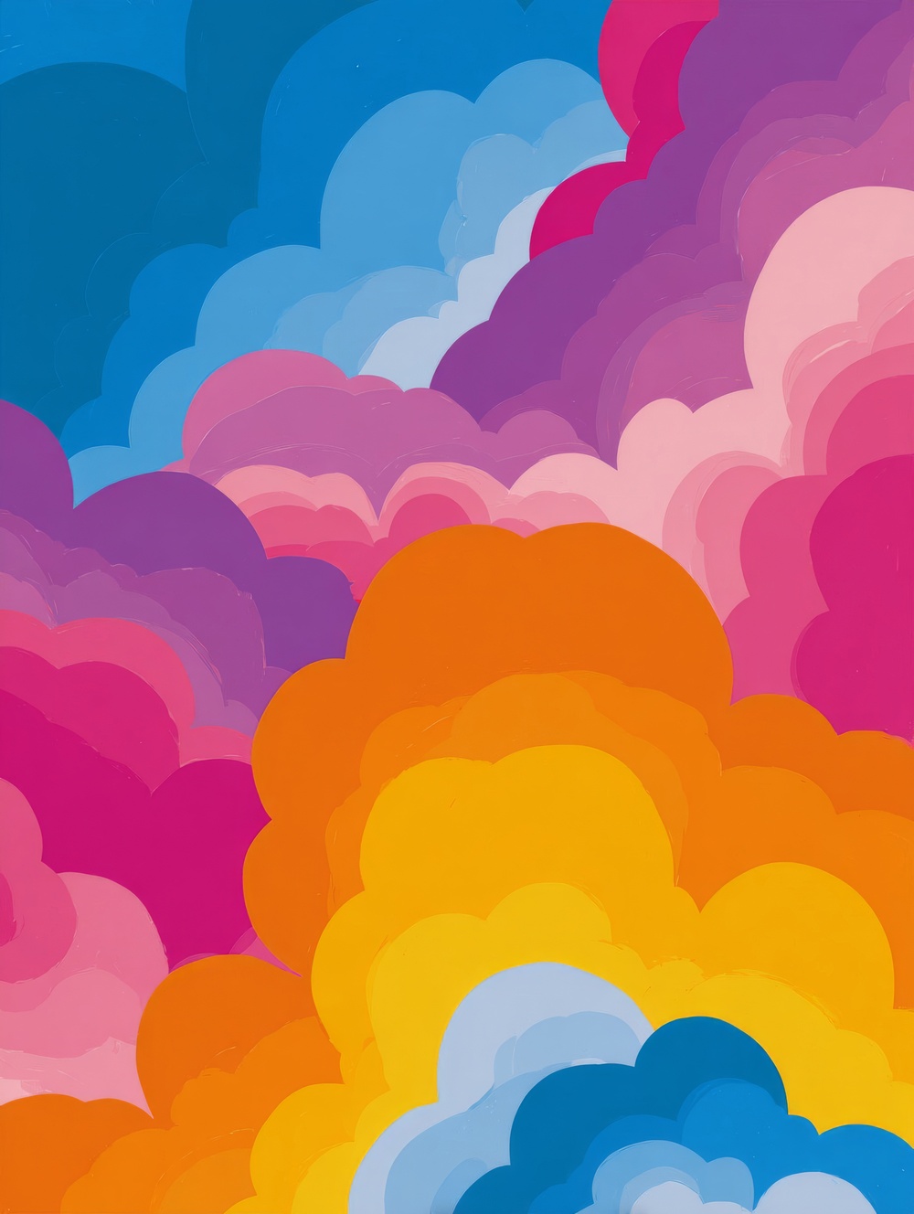 Tableau Nuage Pop Art