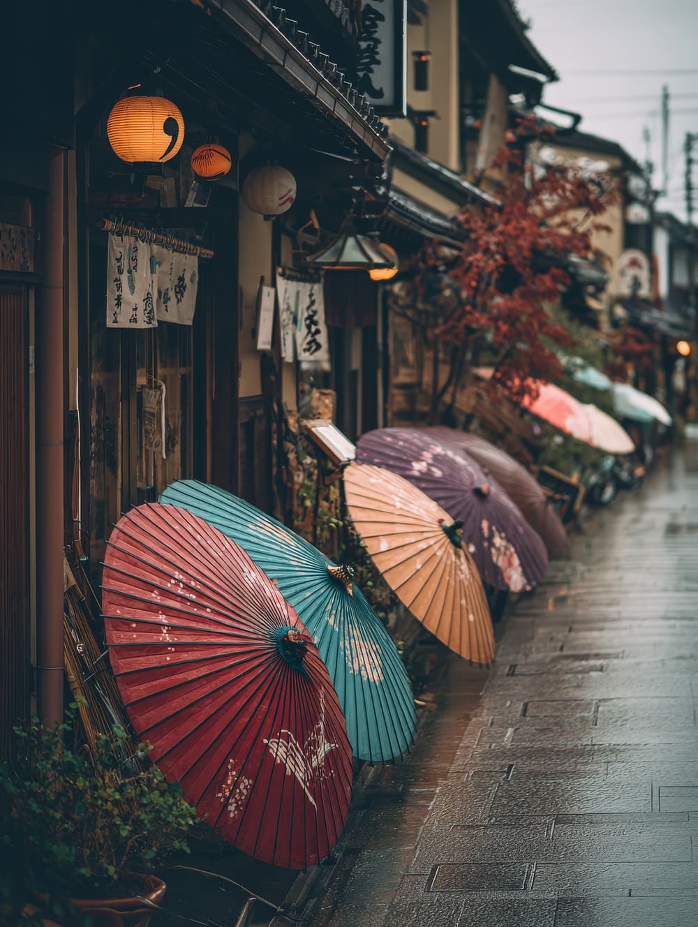 Tableau Ombrelles Japonaises - Wagasa