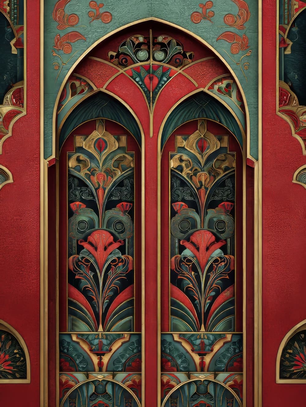 Tableau Oriental Art Déco