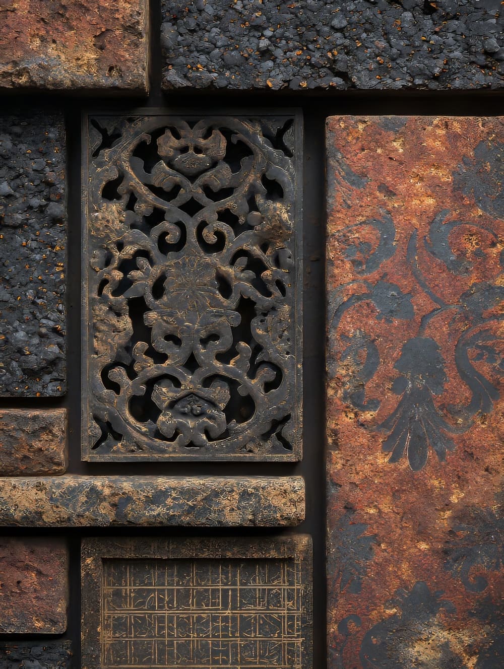 Tableau Oriental Style Industriel