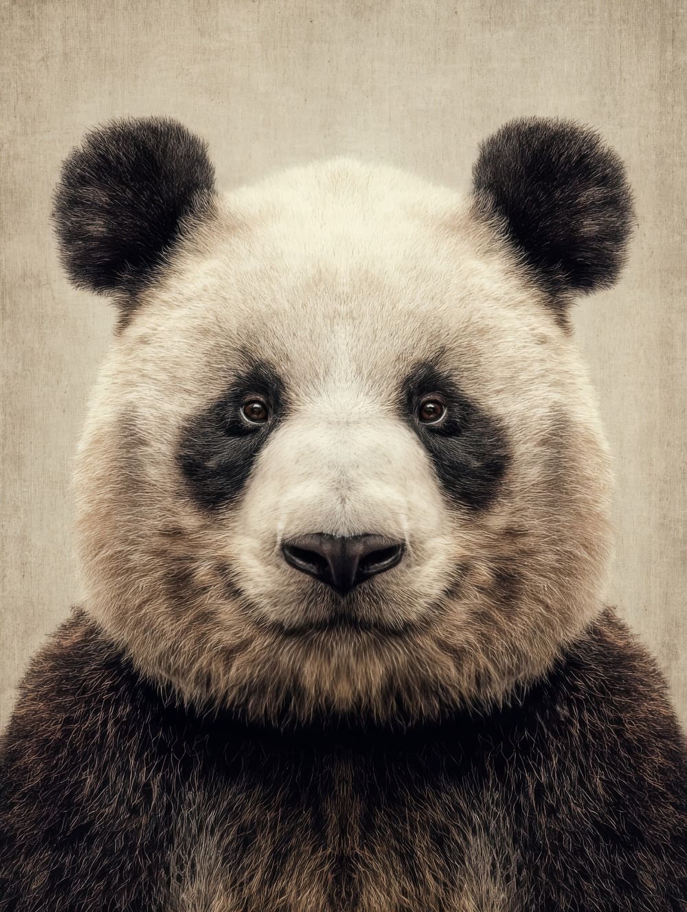 Tableau Panda Vintage