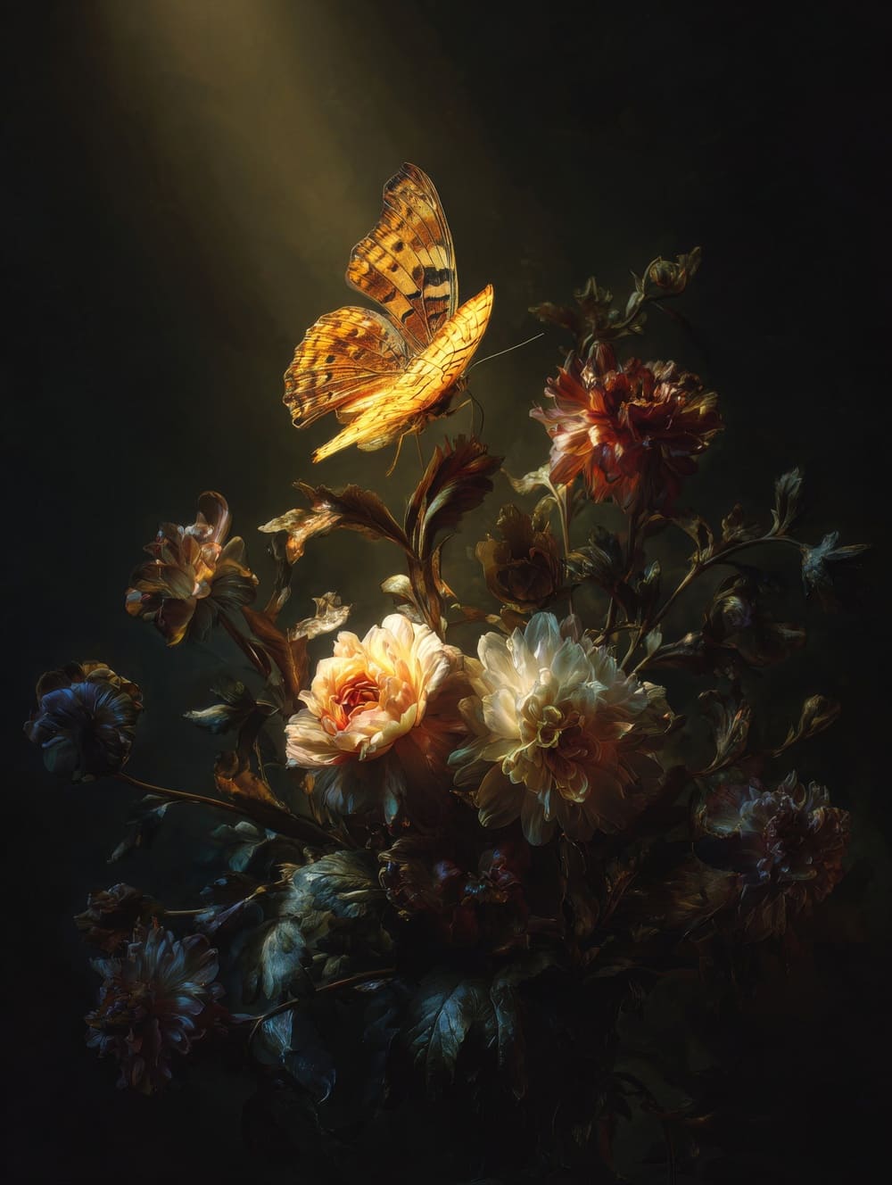 Tableau Papillon Baroque